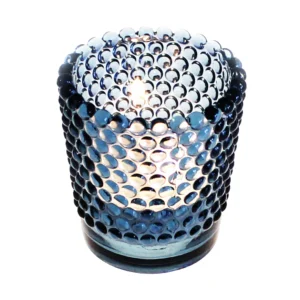 Ljuslykta bubblor blå