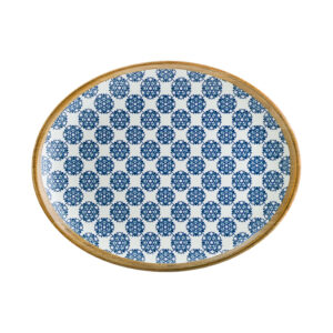 Flat tallrik oval 250mm Calif lotus Bonna