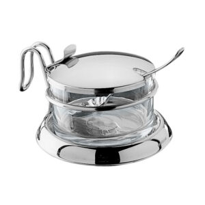 Parmesanskål med sked Rostfritt stål Pintinox.