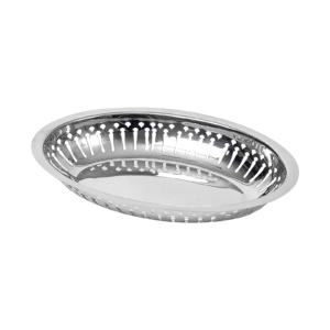 Brödkorg 24x16cm Rostfritt stål Exxent.