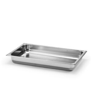 Kantin GN 1/1-65 utan handtag Perforerad Rostfritt stål 18/10 Patina.