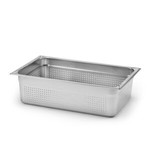 Kantin GN 1/1-150 utan handtag Perforerad Rostfritt stål 18/10 Patina.