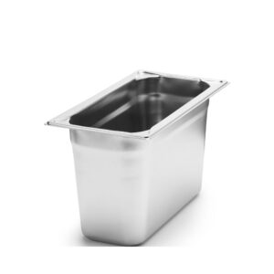 Kantin GN 1/3-200 utan handtag Rostfritt stål 18/10 Patina.