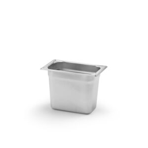 Kantin GN 1/4-200 utan handtag Rostfritt stål 18/10 Patina.
