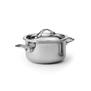 Mini kittel 3-skikt rostfritt stål -alu-rostfritt stål  40cl Patina