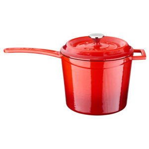 Gjutjärnskastrull 3,2L Röd, Lava