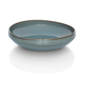 Flat tallrik coupe 23cm blå Lagoon