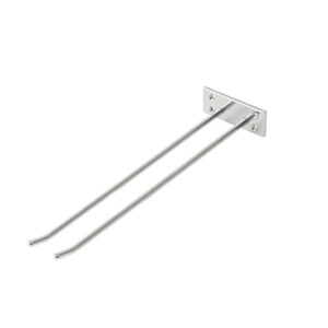 Glashängare vägg krom singel 10x40cm Lido