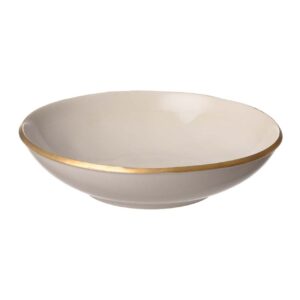 Tallrik dj.240mm Edge Ivory Gold