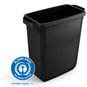 Tunna rekt.60L svart 590x282x600mm