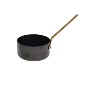 Minikastrull m. mässinghandtag 10cm Vintage Tex-Mex