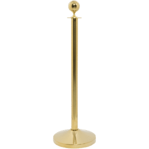 Stolpe mässing m. rund knopp